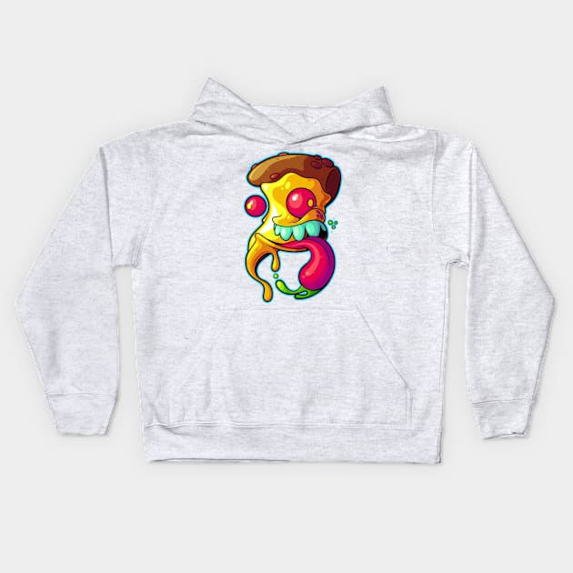 Weird Dough Pizza Kids Hoodie by ArtisticDyslexia